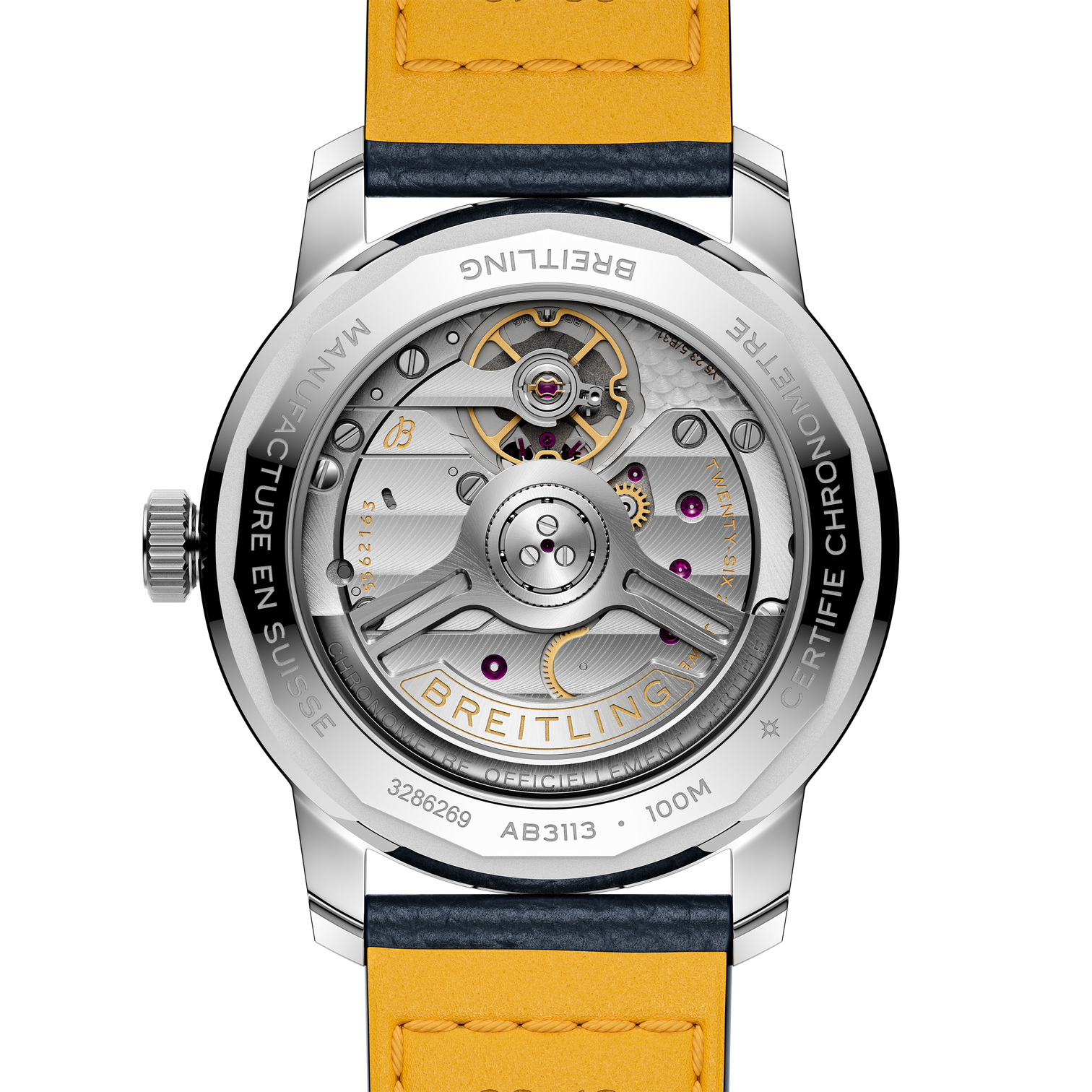 Breitling Top Time B31 38mm Watch with Blue Leather Strap